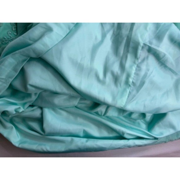 Lavetir Gown Dress Women's 18 Plus Green Floral Maxi Jewel Neck Sleeveless New - Picture 15 of 16